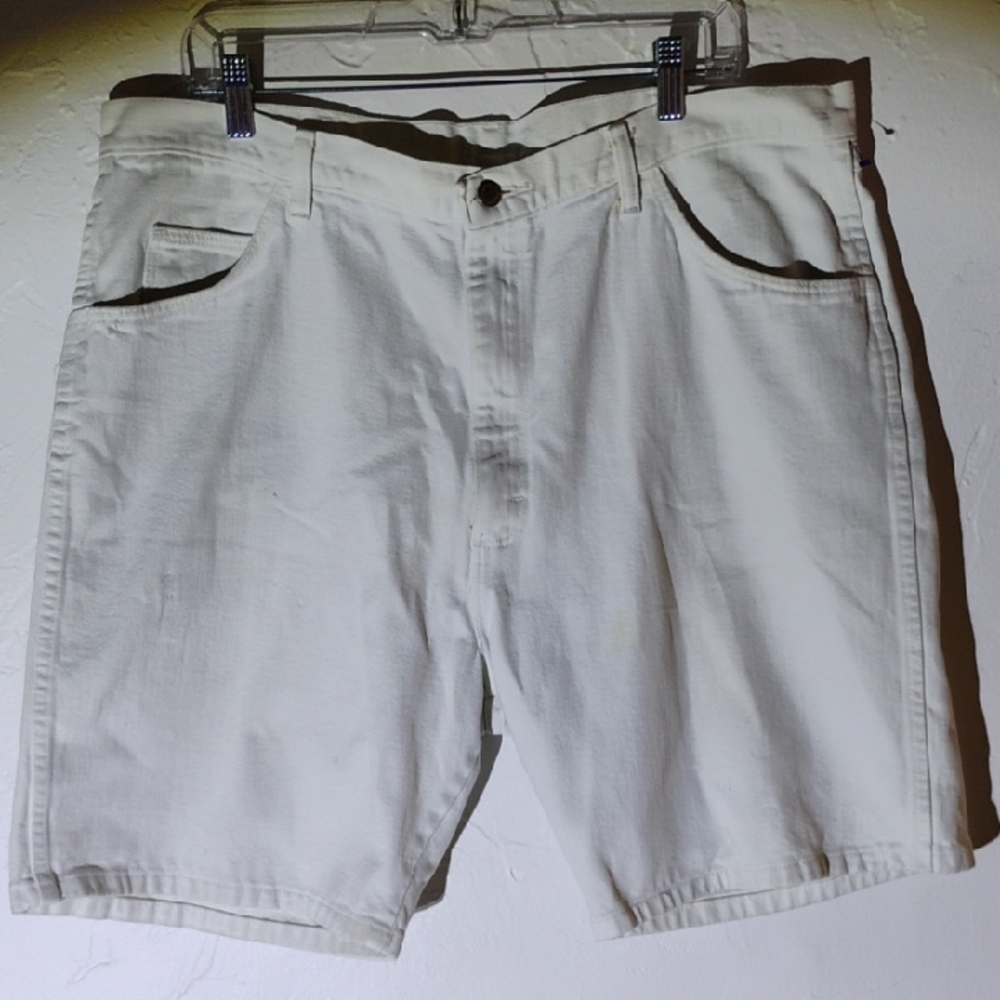 Wrangler White Jean Shorts Classic Cotton Blend